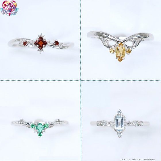 [MATERIAL CROWNコラボ]美少女戦士セーラームーン ダーク・キングダム四天王イメージ リングK18　59,400円（税込）（C）Naoko Takeuchi（C）武内直子・PNP・東映アニメーション