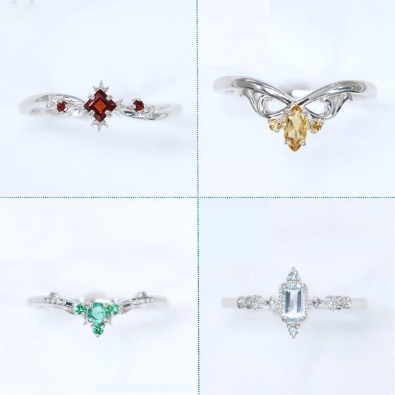 [MATERIAL CROWNコラボ]美少女戦士セーラームーン ダーク・キングダム四天王イメージ リングK18　59,400円（税込）（C）Naoko Takeuchi（C）武内直子・PNP・東映アニメーション