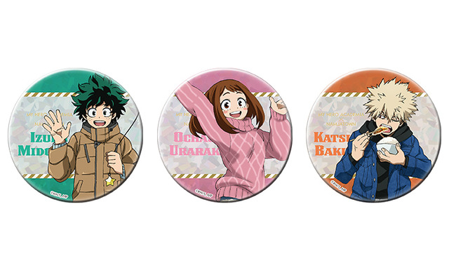 「僕のヒーローアカデミア in ナンジャタウン ～ヒーローたちの休日～」パッティングSMASH!!「A賞：75mmキラキラ缶バッジ(全8種)」400円/1回（C）堀越耕平／集英社・僕のヒーローアカデミア製作委員会（C）2019「僕のヒーローアカデミアTHE MOVIE」製作委員会 （C）堀越耕平／集英社