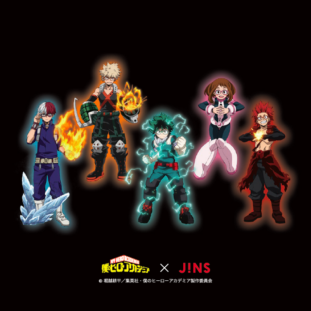 「僕のヒーローアカデミア×JINS」 共通付属品：オリジナルセリート（C）堀越耕平／集英社・僕のヒーローアカデミア製作委員会