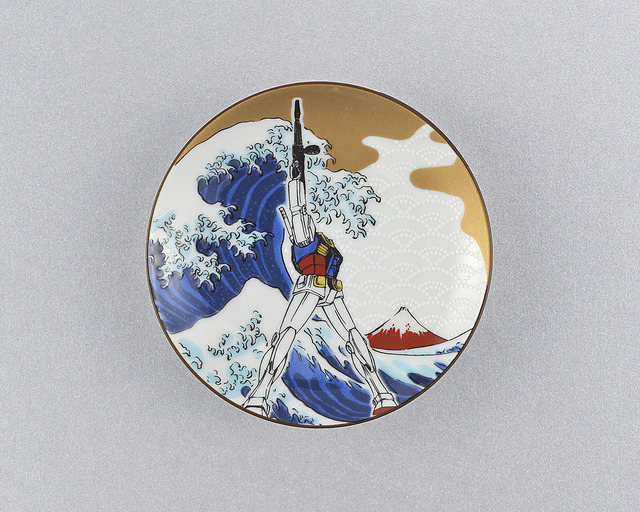 「九谷焼 ガンダム、ユニコーンガンダム 豆皿5枚セット」6,050円（税込／送料・手数料別途）（C）創通・サンライズ