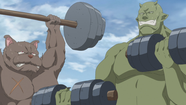 『旗揚！けものみち』第11話「誇り×忠誠」先行カット（C）2019 暁なつめ／まったくモー助／夢唄／KADOKAWA／けものみち製作委員会