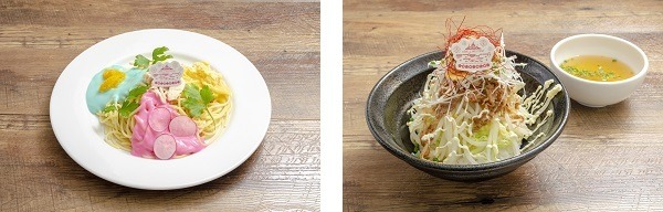 「フードメニュー」各1,200円（税抜）第2弾「ラブライブ！フェスパスタ」「ラブライブ！フェスたみな丼」（C）2013 プロジェクトラブライブ！（C）2017 プロジェクトラブライブ！サンシャイン!!（C）KLabGames（C）SUNRISE（C）bushiroad All Rights Reserved.（C）SEGA