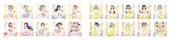 「セガコラボカフェ限定オリジナルグッズ 」アートパネル・各600円（税抜） 左から／僕たちはひとつの光／Next SPARKLING!!（C）2013 プロジェクトラブライブ！（C）2017 プロジェクトラブライブ！サンシャイン!!（C）KLabGames（C）SUNRISE（C）bushiroad All Rights Reserved.（C）SEGA