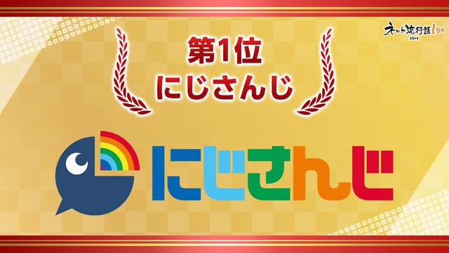 「ネット流行語100」第1位 にじさんじ