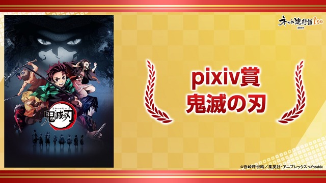 「ネット流行語100」pixiv賞 鬼滅の刃
