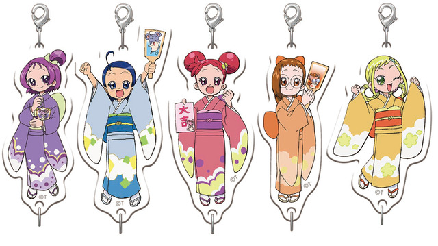 「おジャ魔女どれみ MAHO堂のお正月～ハッピーラッキーみんなにとーどけ！～」つながる　アクリルチャーム全5種・800円（税抜）（C）東映アニメーション