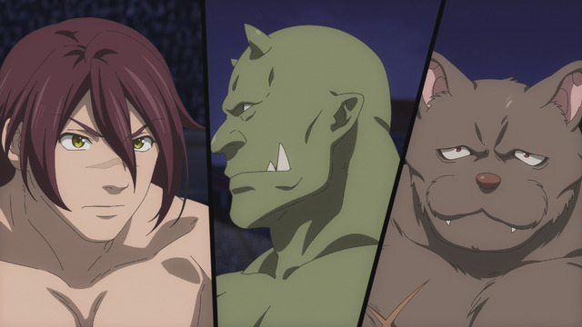 『旗揚！けものみち』第12話「勇者×魔王」先行カット（C）2019 暁なつめ／まったくモー助／夢唄／KADOKAWA／けものみち製作委員会