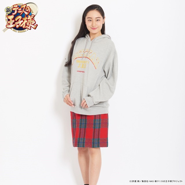「新テニスの王子様×SPINNS　カレッジロゴパーカー」5,720円（税込／送料・手数料別途）（C）許斐 剛/集英社・NAS・新テニスの王子様プロジェクト