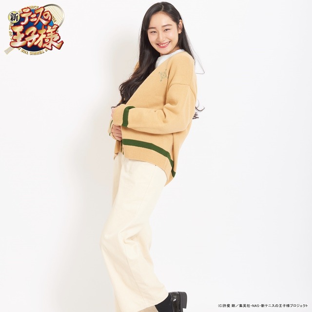 「新テニスの王子様×SPINNS　カーディガン」6,380円（税込／送料・手数料別途）（C）許斐 剛/集英社・NAS・新テニスの王子様プロジェクト