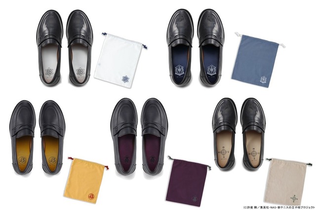 「新テニスの王子様×SPINNS　ローファーセット（靴＋靴袋）」8,580円（税込／送料・手数料別途）（C）許斐 剛/集英社・NAS・新テニスの王子様プロジェクト