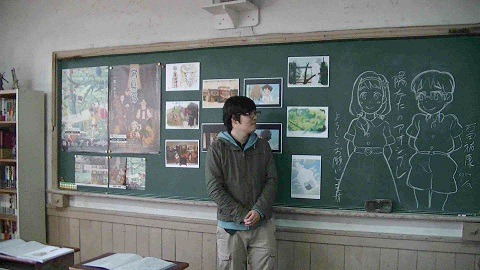 石田祐康監督@元立誠小学校