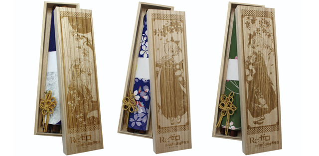 「【Re：ゼロから始める異世界生活×舞扇堂】〈高級桐箱入り〉和風 掛軸風タペストリー」1本6,000円（税別）（C） 長月達平・株式会社KADOKAWA刊／Re:ゼロから始める異世界生活製作委員会