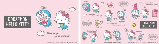 「DORAEMON HELLO KITTY」（C）Fujiko-Pro （C）’76, ’19 SANRIO . 著作（株）サンリオ