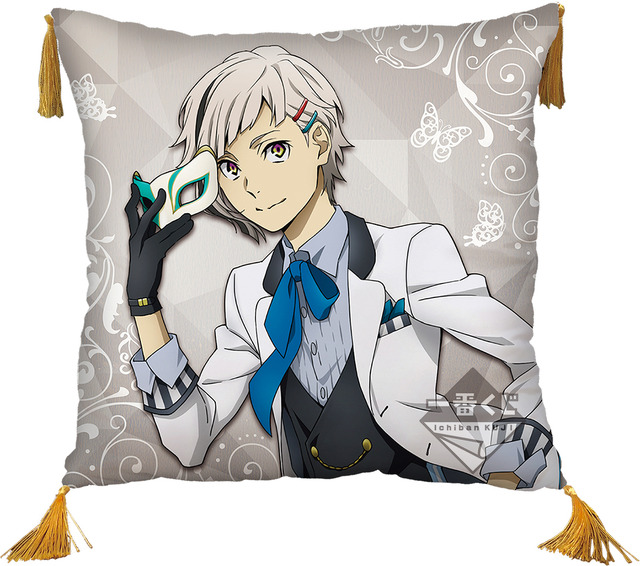 「一番くじ 文豪ストレイドッグス」A賞：中島敦 クッション　1回680円（税込）（C） 朝霧カフカ・春河35/ＫＡＤＯＫＡＷＡ/2019文豪ストレイドッグス製作委員会