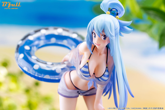 「映画『この素晴らしい世界に祝福を！紅伝説』『アクア』水着ver. 1/7スケール 塗装済み完成品フィギュア」14,800円（税別）（C）2019 暁なつめ・三嶋くろね／KADOKAWA／映画このすば製作委員会