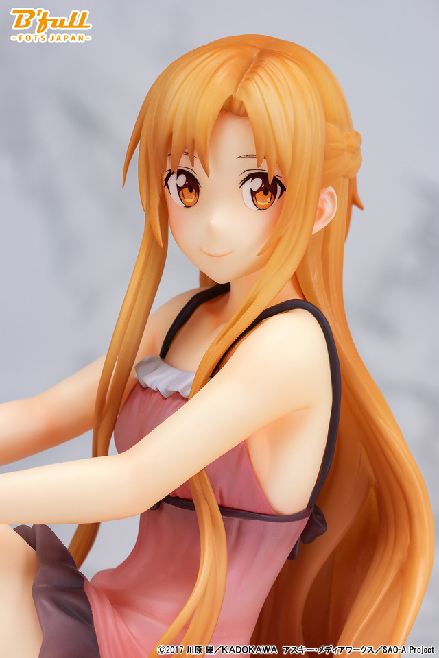 「ソードアート・オンライン「アスナ」ルームウェアver. 1/7スケール塗装済み完成品フィギュア」13,800円（税別）（C）2017 川原 礫／ＫＡＤＯＫＡＷＡ　アスキー・メディアワークス／SAO-A Project