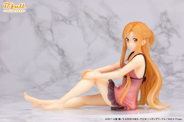 「ソードアート・オンライン「アスナ」ルームウェアver. 1/7スケール塗装済み完成品フィギュア」13,800円（税別）（C）2017 川原 礫／ＫＡＤＯＫＡＷＡ　アスキー・メディアワークス／SAO-A Project