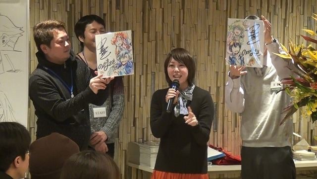 直筆のカラーサイン色紙のプレゼント！