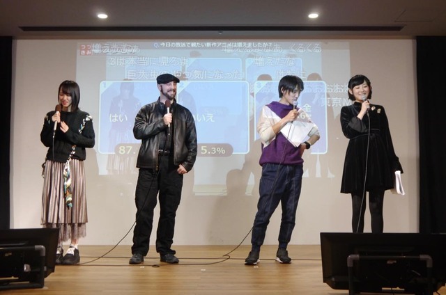 第14回「つづきみ」の様子（画像右から結・吉田尚記・リチャード・アイゼンバイス・野口衣織（=LOVE））