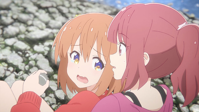 TVアニメ『恋する小惑星』第2話「河原の天の川」先行カット（C）Quro・芳文社／星咲高校地学部