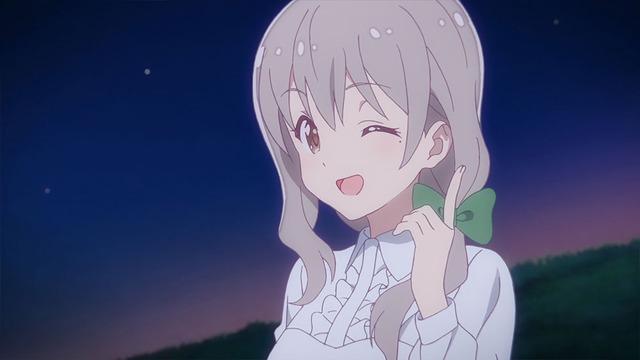 TVアニメ『恋する小惑星』第2話「河原の天の川」先行カット（C）Quro・芳文社／星咲高校地学部