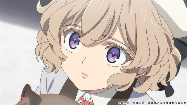 TVアニメ『虚構推理』第1話「一眼一足」先行カット（C）城平京・片瀬茶柴・講談社／虚構推理製作委員会