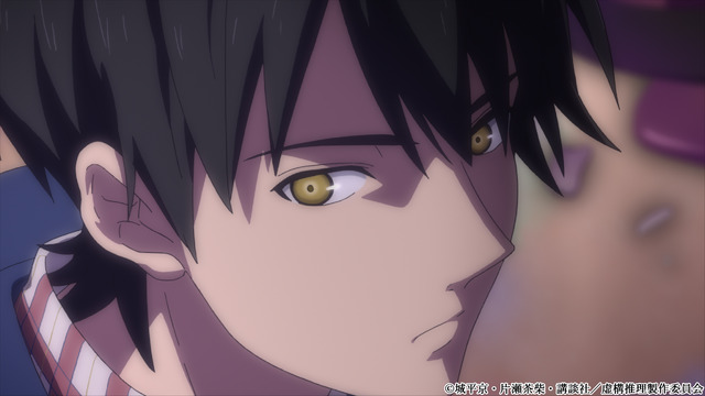 TVアニメ『虚構推理』第1話「一眼一足」先行カット（C）城平京・片瀬茶柴・講談社／虚構推理製作委員会