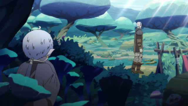 『ソマリと森の神様』第2話「くさびらと鬼の住処」先行カット（C）暮石ヤコ/NSP/ソマリと森の神様プロジェクト, mixer