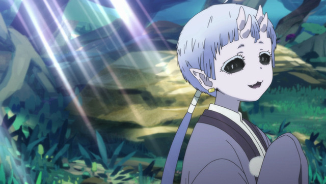 『ソマリと森の神様』第2話「くさびらと鬼の住処」先行カット（C）暮石ヤコ/NSP/ソマリと森の神様プロジェクト, mixer