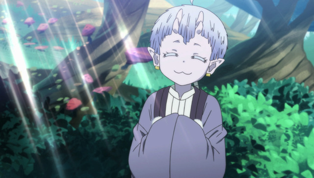 『ソマリと森の神様』第2話「くさびらと鬼の住処」先行カット（C）暮石ヤコ/NSP/ソマリと森の神様プロジェクト, mixer