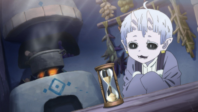 『ソマリと森の神様』第2話「くさびらと鬼の住処」先行カット（C）暮石ヤコ/NSP/ソマリと森の神様プロジェクト, mixer