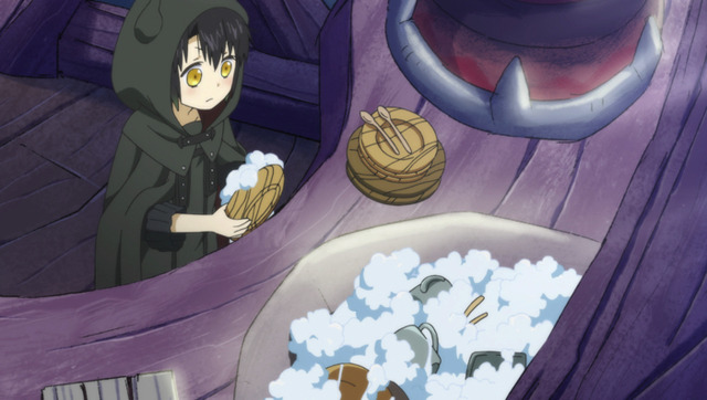 『ソマリと森の神様』第2話「くさびらと鬼の住処」先行カット（C）暮石ヤコ/NSP/ソマリと森の神様プロジェクト, mixer