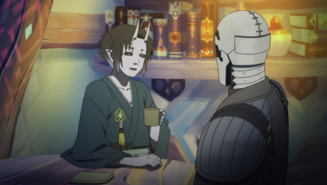 『ソマリと森の神様』第2話「くさびらと鬼の住処」先行カット（C）暮石ヤコ/NSP/ソマリと森の神様プロジェクト, mixer