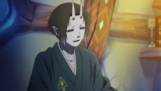 『ソマリと森の神様』第2話「くさびらと鬼の住処」先行カット（C）暮石ヤコ/NSP/ソマリと森の神様プロジェクト, mixer