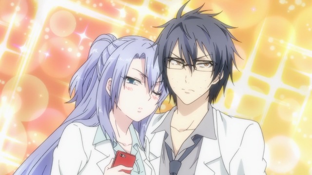 『理系が恋に落ちたので証明してみた。』第2話「理系が恋に落ちたので実験してみた。」先行カット（C）山本アリフレッド・COMICメテオ/アニメ「リケ恋」製作委員会（C）2019 山本アリフレッド / COMICメテオ