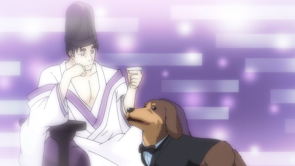 『織田シナモン信長』第3話「犬貴族、桶狭間の戦い再び・・・であるか？」先行カット（C）目黒川うな/NSP,織田シナモン信長製作委員会