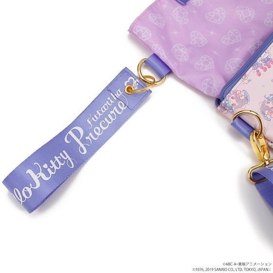 「ふたりはプリキュア×ハローキティ 総柄シリーズ」クラッチショルダー：6930円（C）ABC-A・東映アニメーション （C）1976, 2019 SANRIO CO., LTD. TOKYO,JAPAN