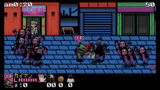 「ドロヘドロ」人気エピソード「リビングデッドデイ」テーマの8bitゲーム登場！カイマン・ニカイドウを操作して、ゾンビの襲撃を生き延びろ