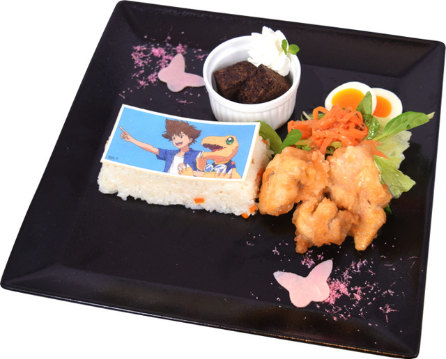 「デジモンアドベンチャー LAST EVOLUTION 絆 MEETING CAFE」映画公開記念！ちらし寿司 絆ver.　1,200円（C）本郷あきよし・東映アニメーション