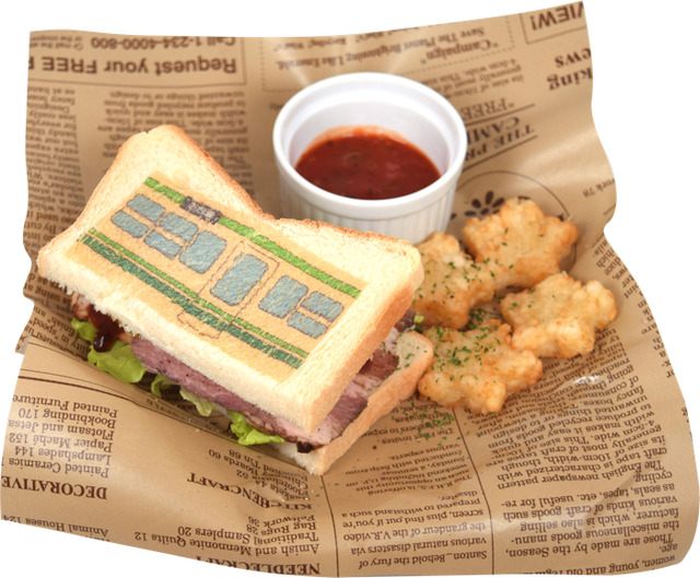 「デジモンアドベンチャー LAST EVOLUTION 絆 MEETING CAFE」新たな世界 バーベキューサンド　950円（C）本郷あきよし・東映アニメーション