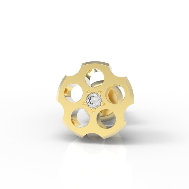 「PSYCHO-PASS サイコパス」ジュエリーコレクション狡噛のシリンダーピアス15,000円（税別）（C）サイコパス製作委員会