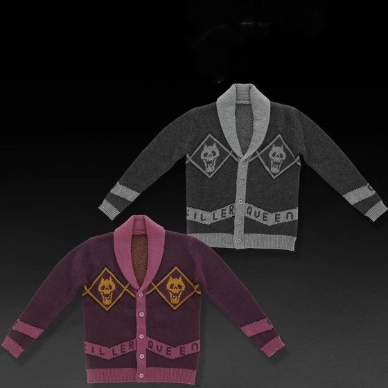 「PB限定【ジョジョの奇妙な冒険 ダイヤモンドは砕けない】吉良吉影 ジャガードニットセット」17,380 円（税込）（C）LUCKY LAND COMMUNICATIONS/集英社・ジョジョの奇妙な冒険DU製作委員会