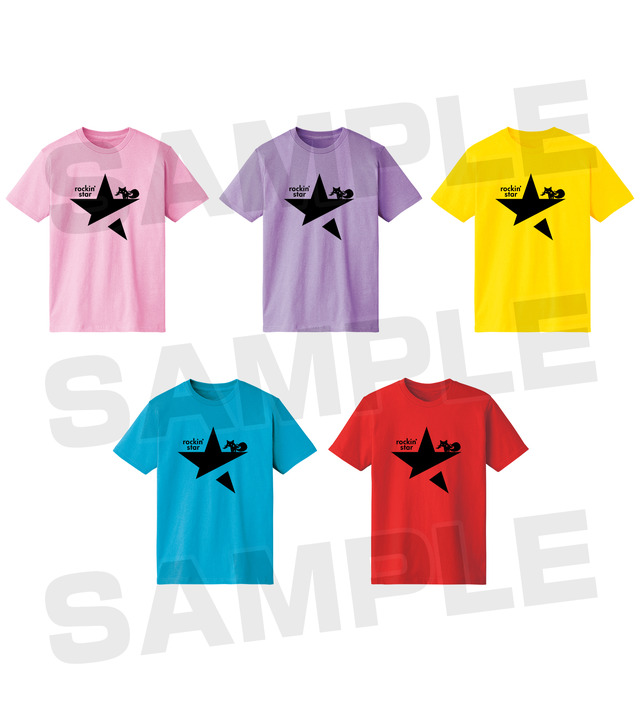 『魔法少女まどか☆マギカ』×「rockin'star」rockin'starコラボ 黒ロゴTシャツ　(全5種)（C）Magica Quartet／Aniplex・Madoka Movie Project Rebellion