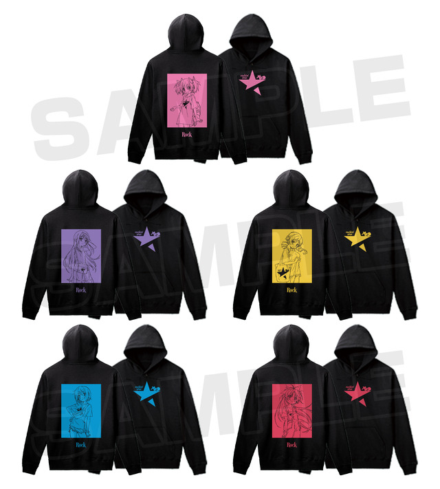 『魔法少女まどか☆マギカ』×「rockin'star」rockin'starコラボ 描き下ろしイラスト パーカー　(全5種)（C）Magica Quartet／Aniplex・Madoka Movie Project Rebellion