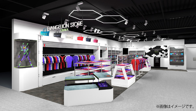 「EVANGELION STORE OSAKA」店内イメージ（C）カラー