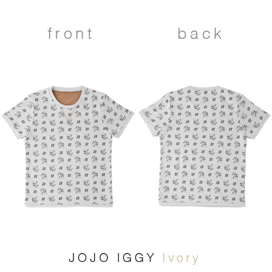 「PB限定【ジョジョの奇妙な冒険 スターダストクルセイダース】JOJO IGGY TOPS for MEN（ジョジョ イギー メンズTシャツ）」5,775 円（税込）（C）A＆L/S・JOJO SC