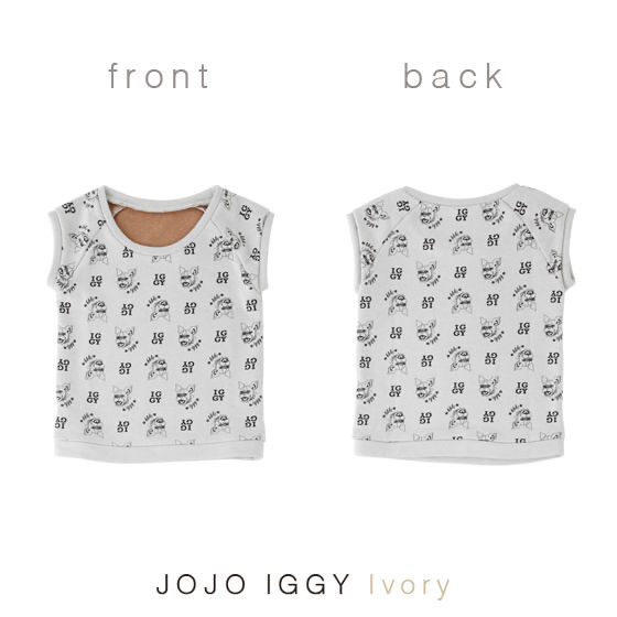 「PB限定【ジョジョの奇妙な冒険 スターダストクルセイダース】JOJO IGGY TOPS for KIDS（ジョジョ イギー キッズTシャツ）」3,080 円（税込）（C）A＆L/S・JOJO SC