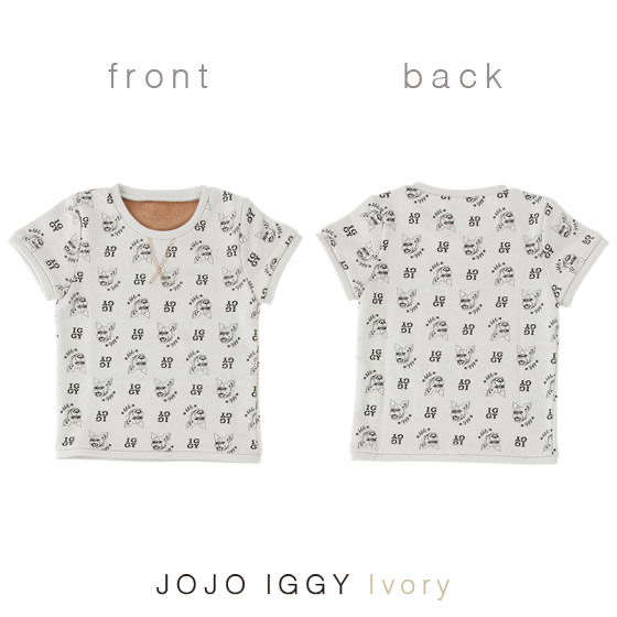 「PB限定【ジョジョの奇妙な冒険 スターダストクルセイダース】JOJO IGGY TOPS for KIDS（ジョジョ イギー キッズTシャツ）」3,080 円（税込）（C）A＆L/S・JOJO SC