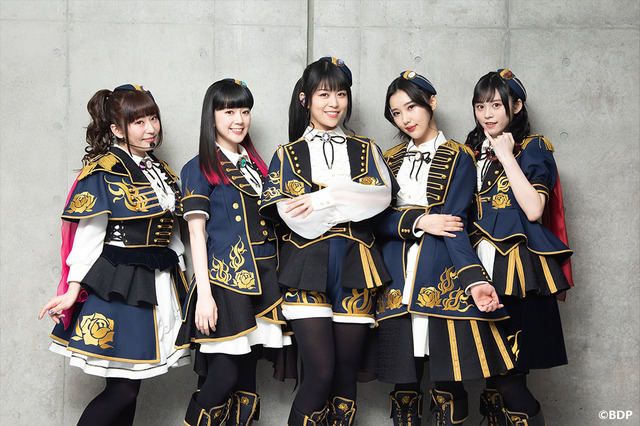 Roselia 左から櫻川めぐ（Dr.宇田川あこ役）、工藤晴香（Gt.氷川紗夜役）、相羽あいな（Vo.湊友希那役）志崎樺音（Key.白金燐子役）、中島由貴（Ba.今井リサ役）